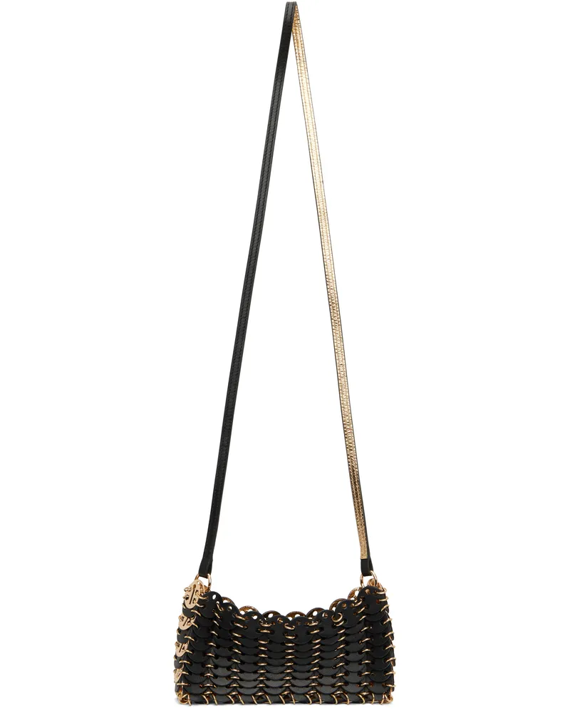 Paco Rabanne Black & Gold 1969 Nano Flip Reversible Bag Black