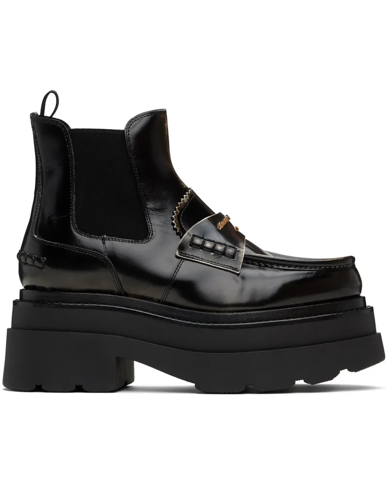 Alexander Wang Black Carter Platform Boots Black