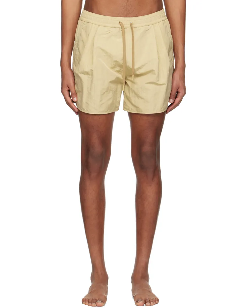 RECTO SSENSE Exclusive Beige Drawstring Swim Shorts Le