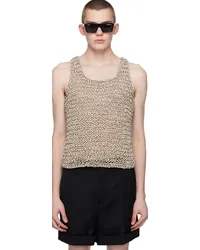 Bottega Veneta Off-White & Navy Sailor Tank Top Abyss