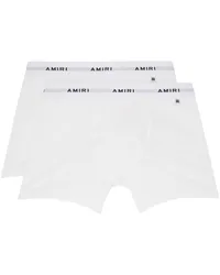 Amiri Two-Pack White Logo Patch Boxer Briefs White