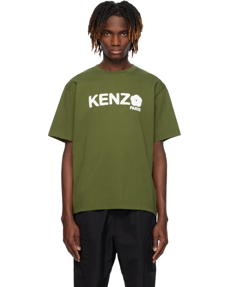 Kenzo Green Kenzo Paris 'Boke Flower 2.0' Oversized T-shirt Khaki