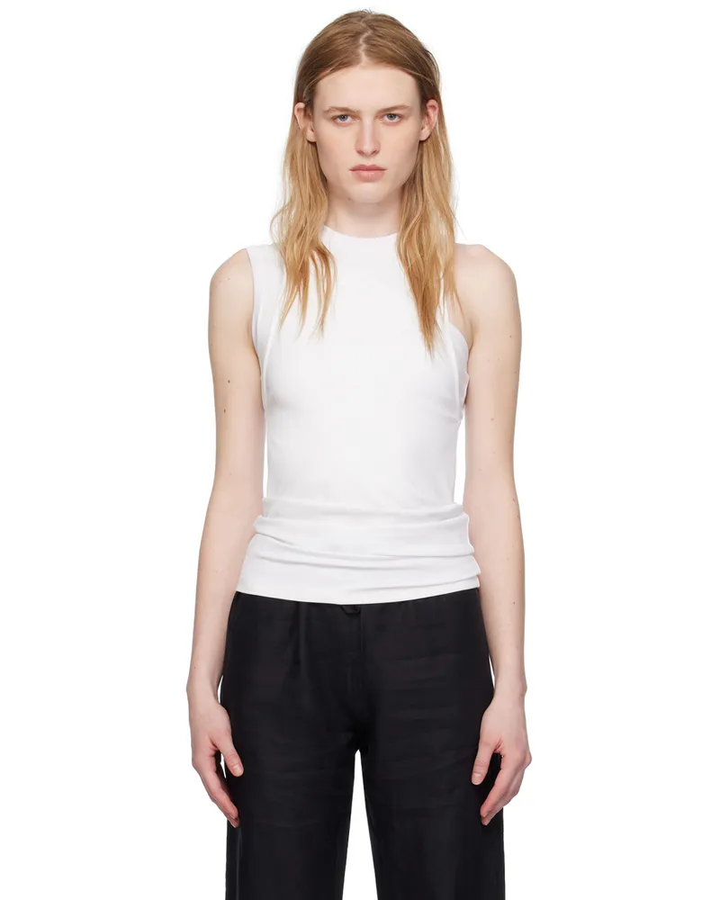 HUGO BOSS White Layered Tank Top 100