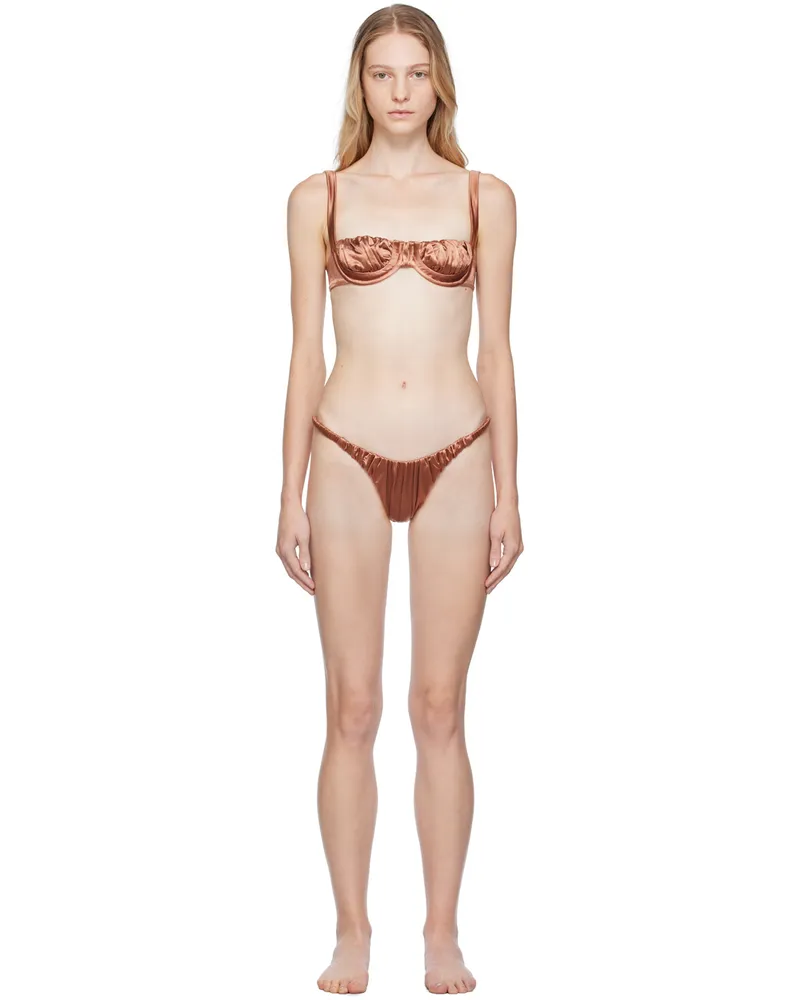 Isa Boulder SSENSE Exclusive Brown Shelly Bikini Soil