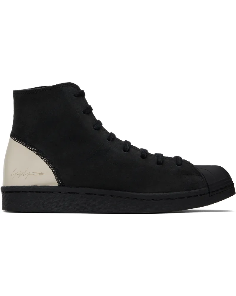 Y-3 Black & Off-White Pro Model Sneakers Black