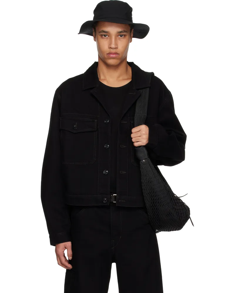 Christophe Lemaire Black Trucker Denim Jacket Bk999