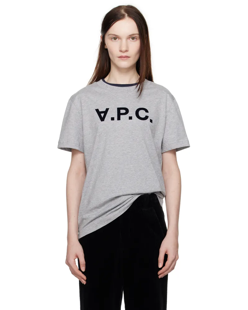 A.P.C. Gray Standard Grand 'VPC' T-shirt Tpi