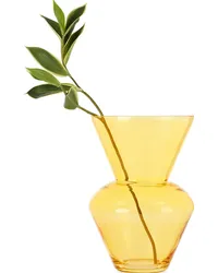 POLSPOTTEN Yellow Fat Neck Vase Yellow