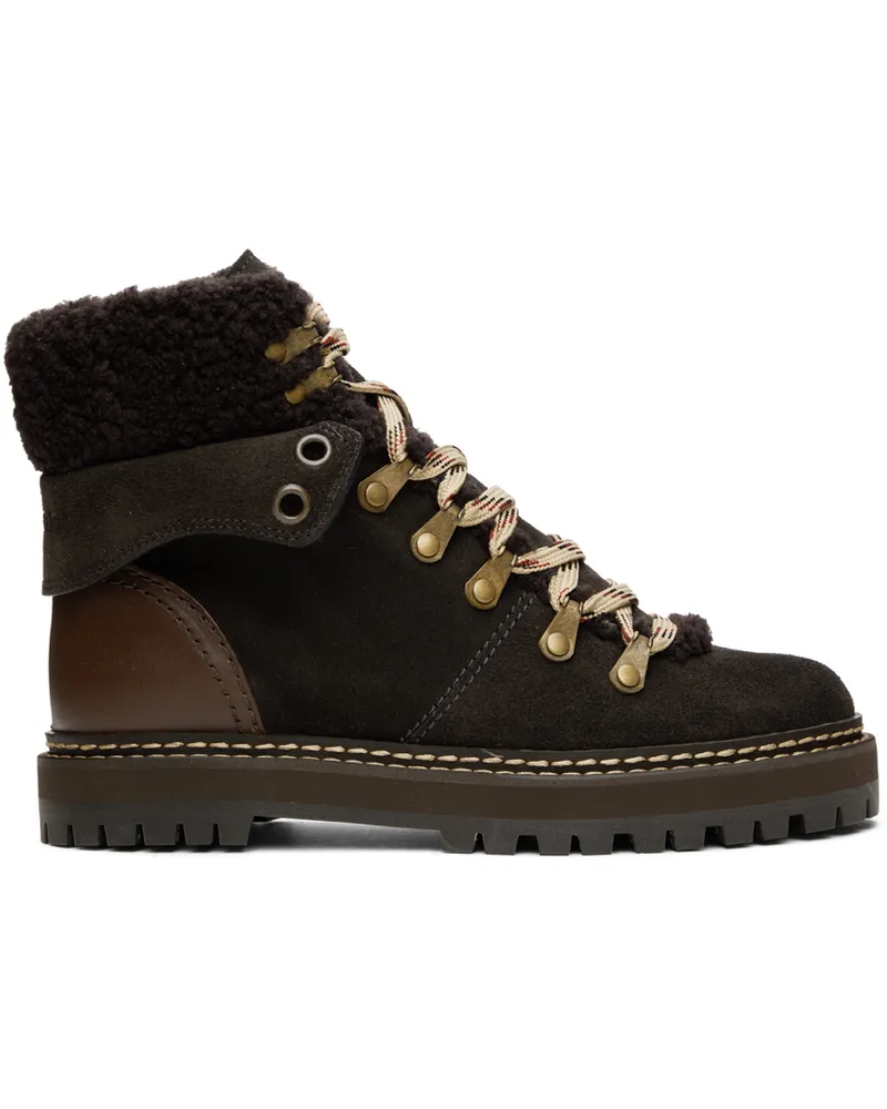 See by Chloé Black Eileen Boots 10