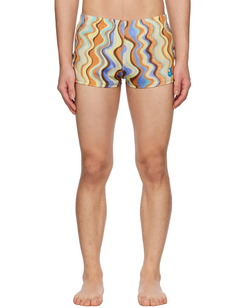 Jacquemus Multicolor Le Raphia 'Le Short De Bain' Swim Shorts 1dl