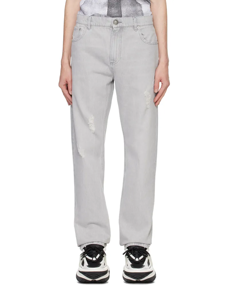 Balmain Gray Regular Jeans 9fk
