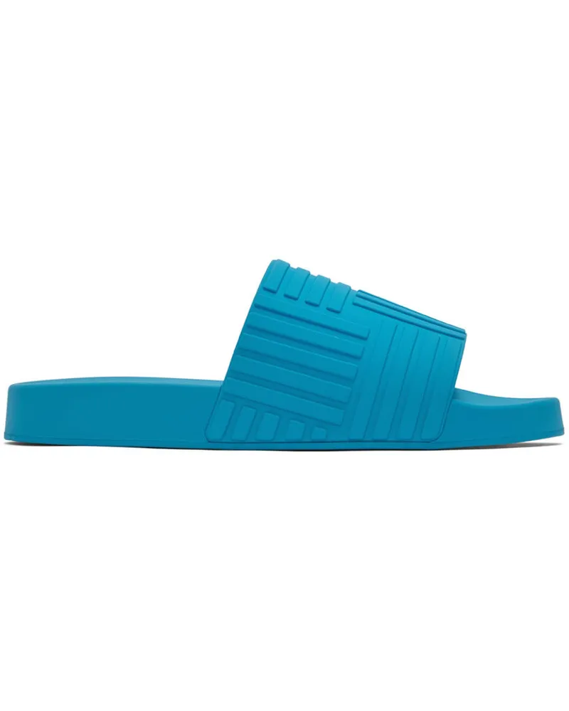 Bottega Veneta Blue Slider Sandals 4962