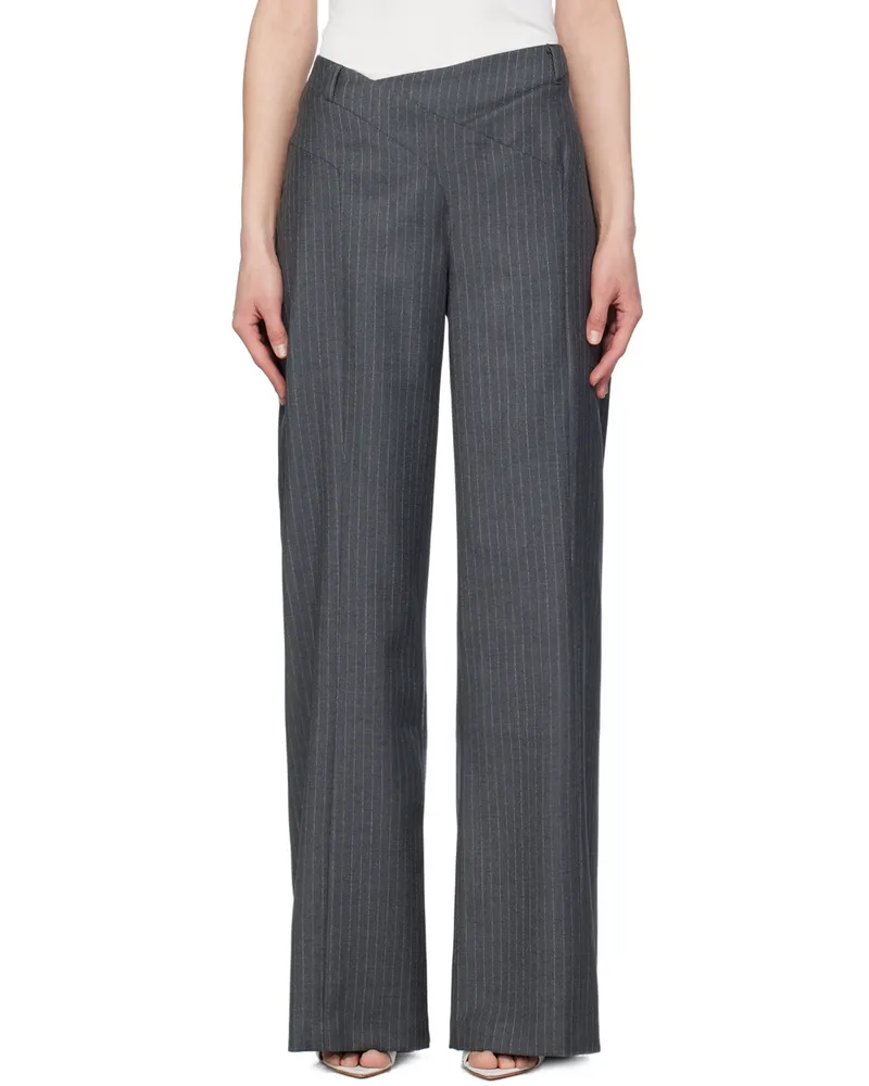 GAUGE81 Gray Tora Trousers Smoke