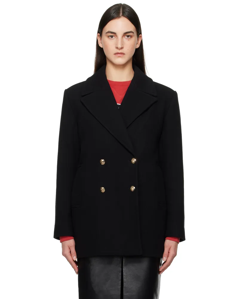 Anine Bing Black Glenn Peacoat Black
