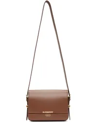 Burberry Brown & Black Small Grace Bag Malt