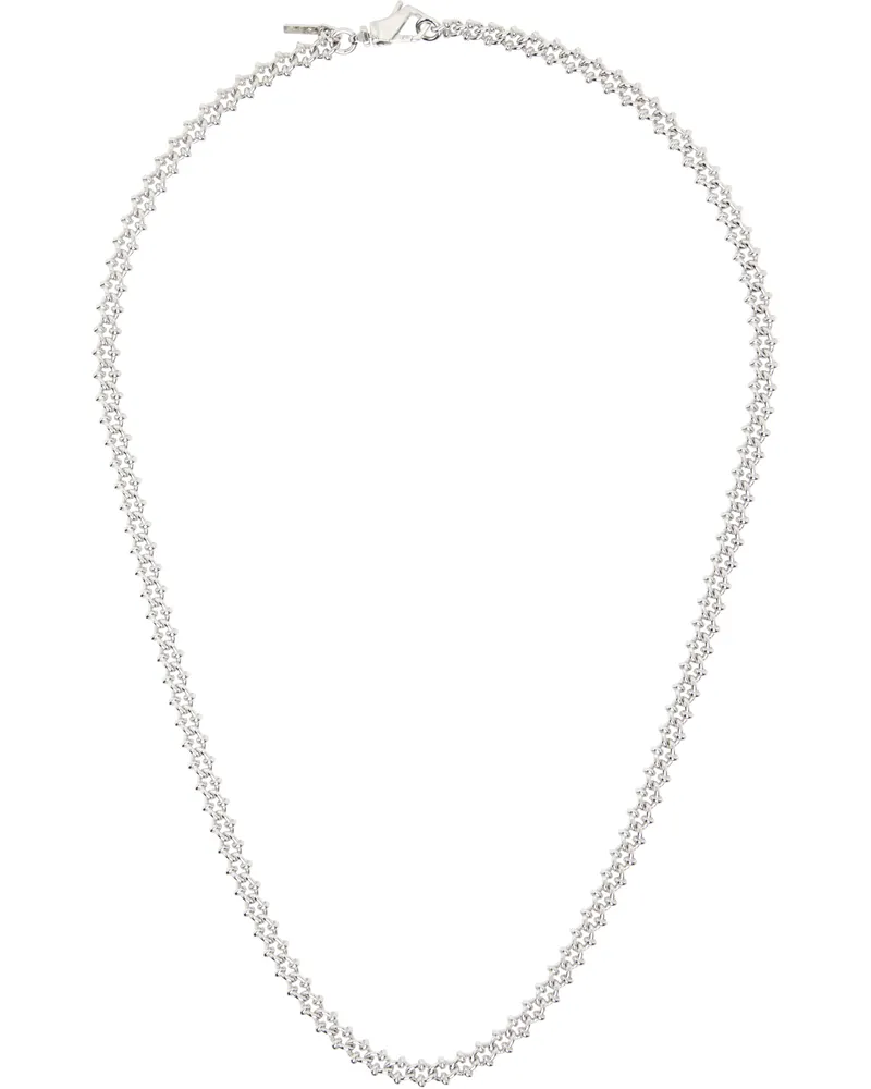 Emanuele Bicocchi Silver Essential Knot Chain Necklace Silver