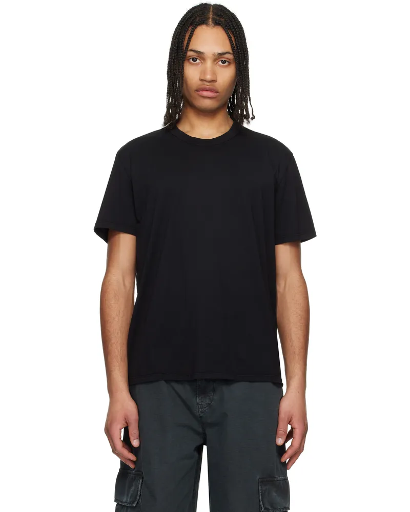 LES TIEN Three-Pack Black Standard Classic T-shirts Black