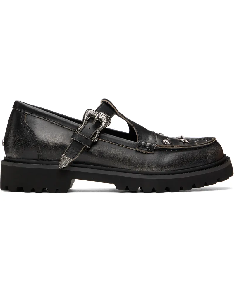 Andersson Bell Black Western Mary Jane Loafers Black