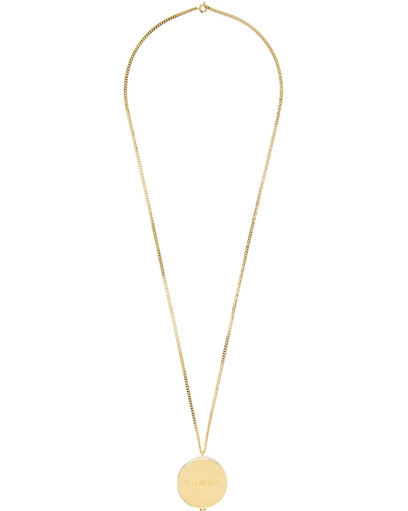 VETEMENTS Gold Pendant Necklace Gold