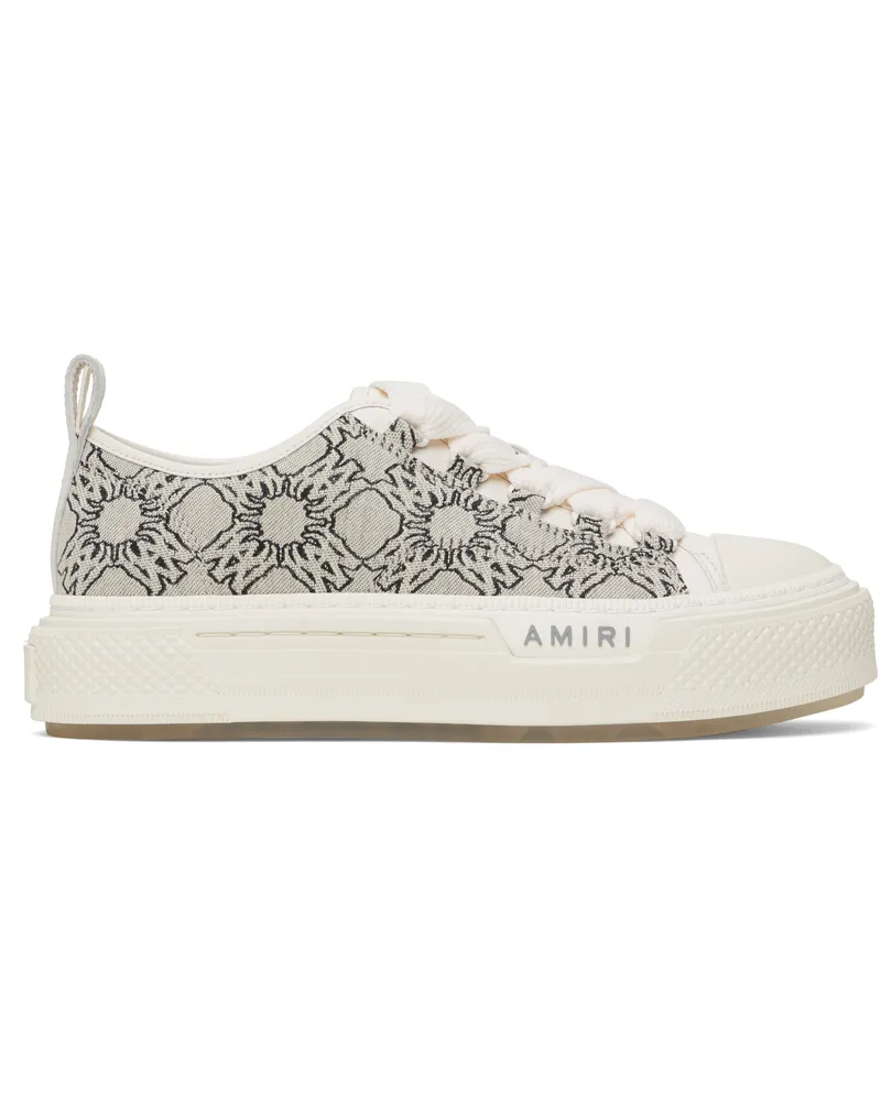 Amiri Gray MA Quad Jacquard Court Low Sneakers Grey