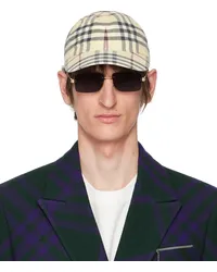 Burberry Beige Check Cap Stone