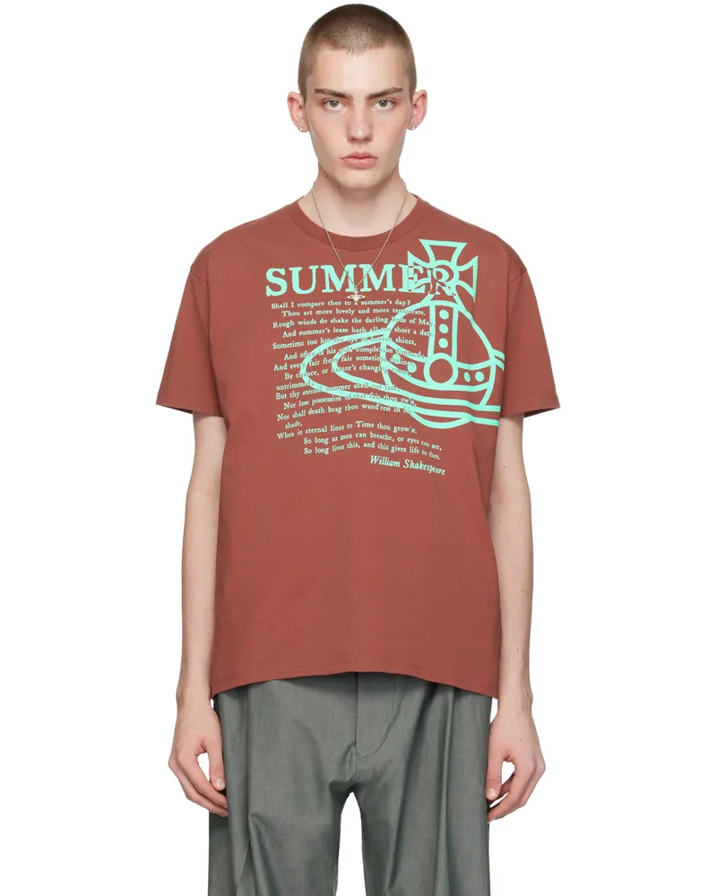 Vivienne Westwood Brown Summer Classic T-Shirt Brown
