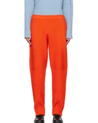 Issey Miyake Orange Rustic Sweatpants 33-powerful