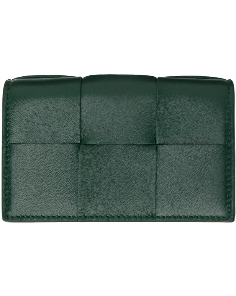 Bottega Veneta Green Cassette Card Holder 3049