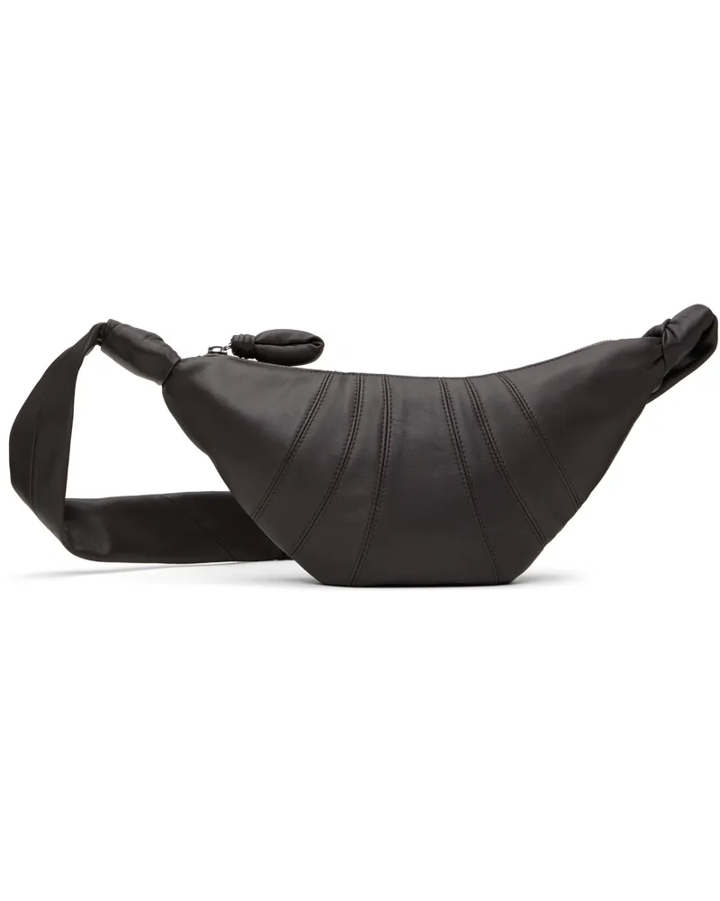 Christophe Lemaire Brown Small Croissant Bag Gr102