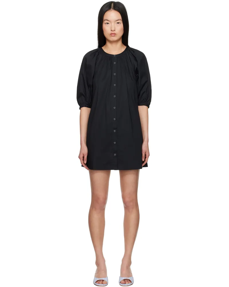 STAUD Black Vincent Minidress Blk