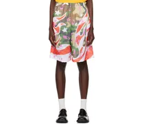 Multicolor Flame Shorts