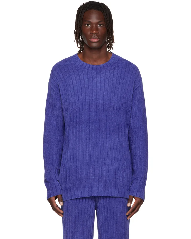 Dion Lee Blue Blueprint Sweater Blueprint