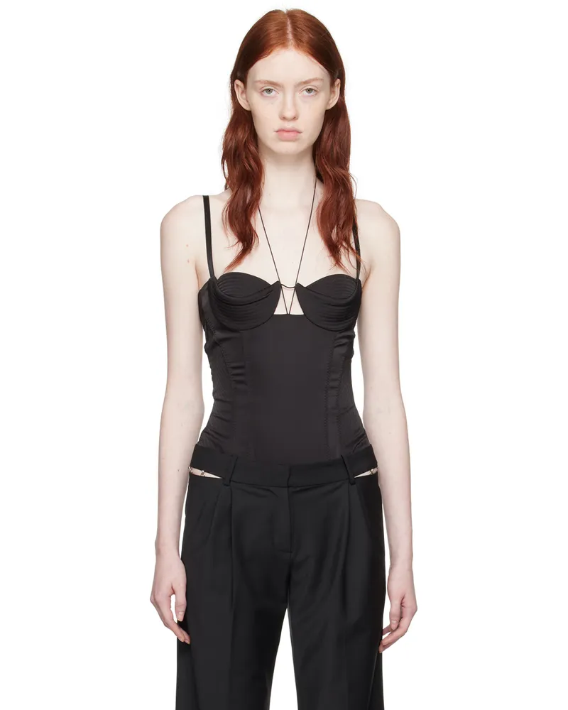 Anna October Black Ewe Bodysuit Black