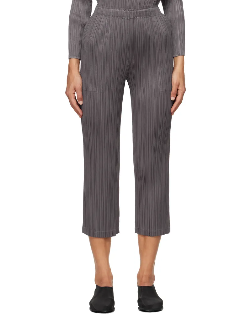 Issey Miyake Gray Monthly Colors September Trousers 19