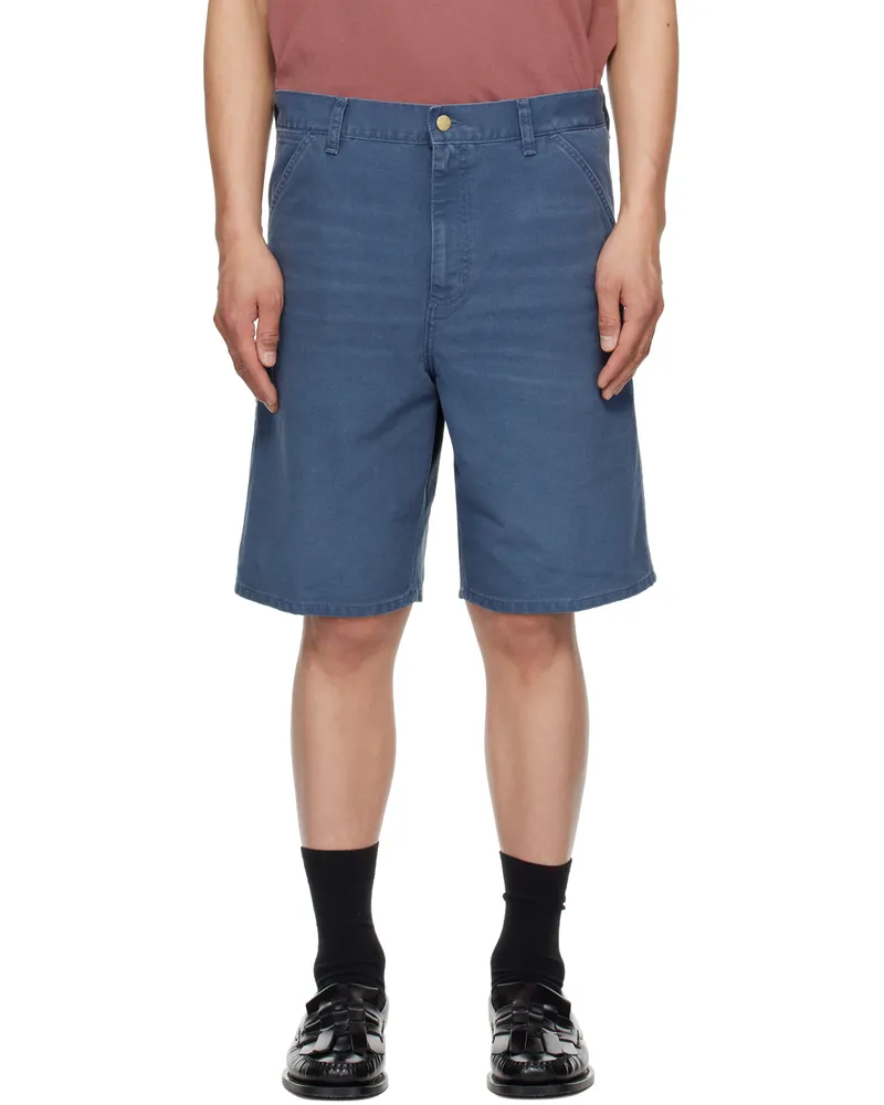 Carhartt WIP Blue Single Knee Shorts 2ot4o