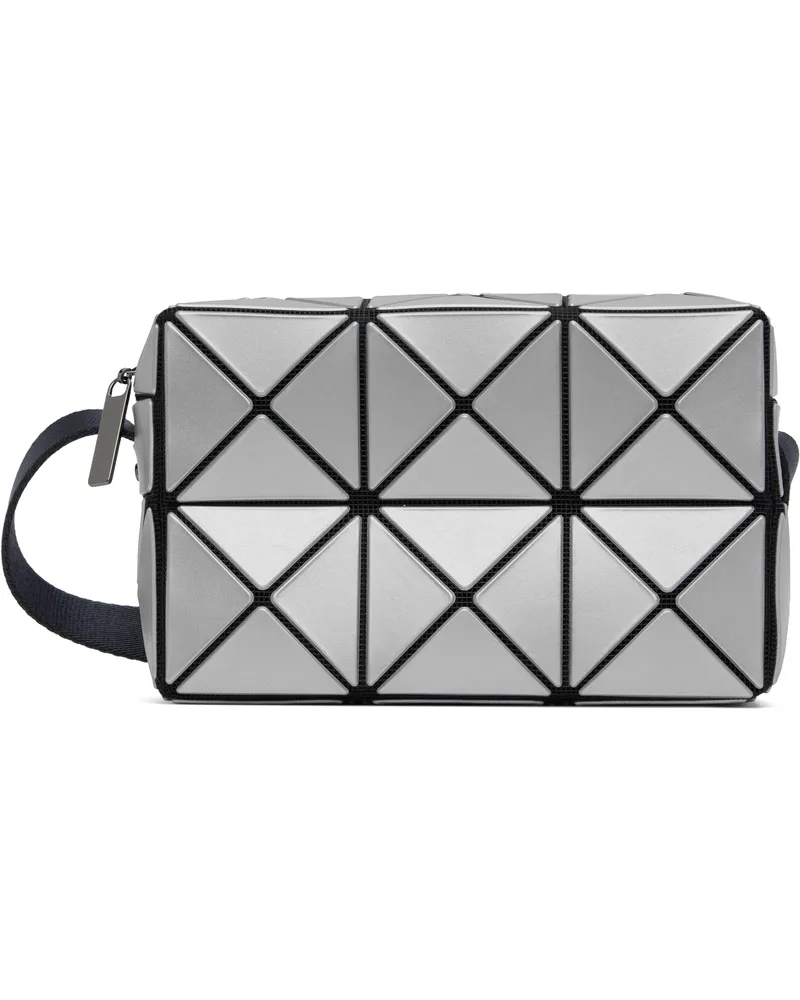 Issey Miyake Silver Cuboid Metallic Bag 91-silver