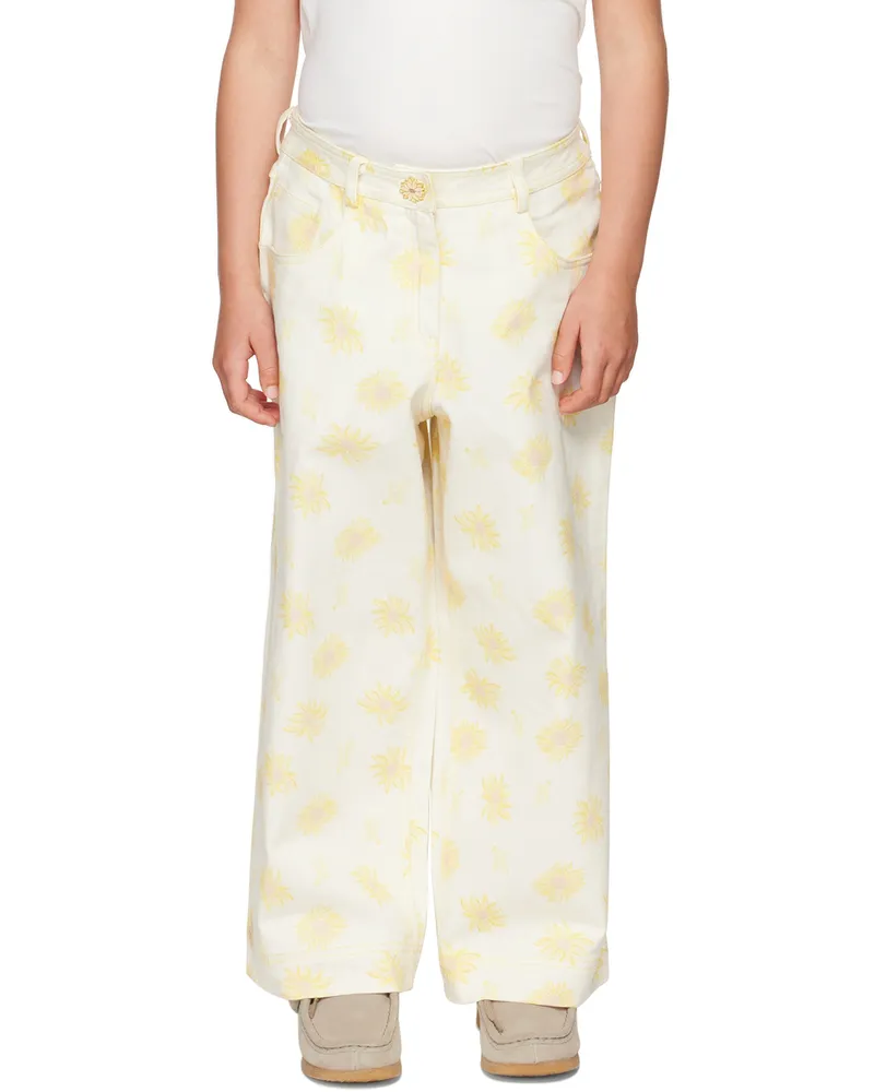HELMSTEDT SSENSE Exclusive Kids Off-White Ebi Jeans Yellow