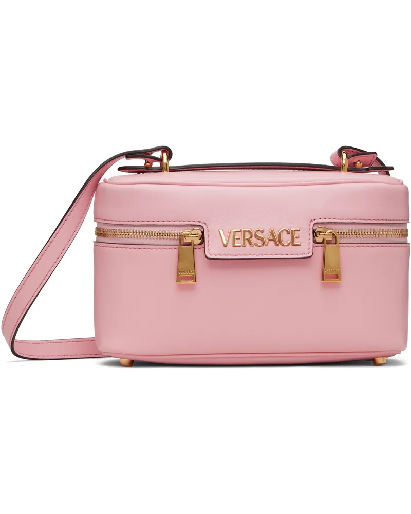 Versace Pink 'Versace' Tag Vanity Bag 1pg4v-english