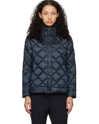 Max Mara Navy Risoft Reversible Down Jacket Midnightblue