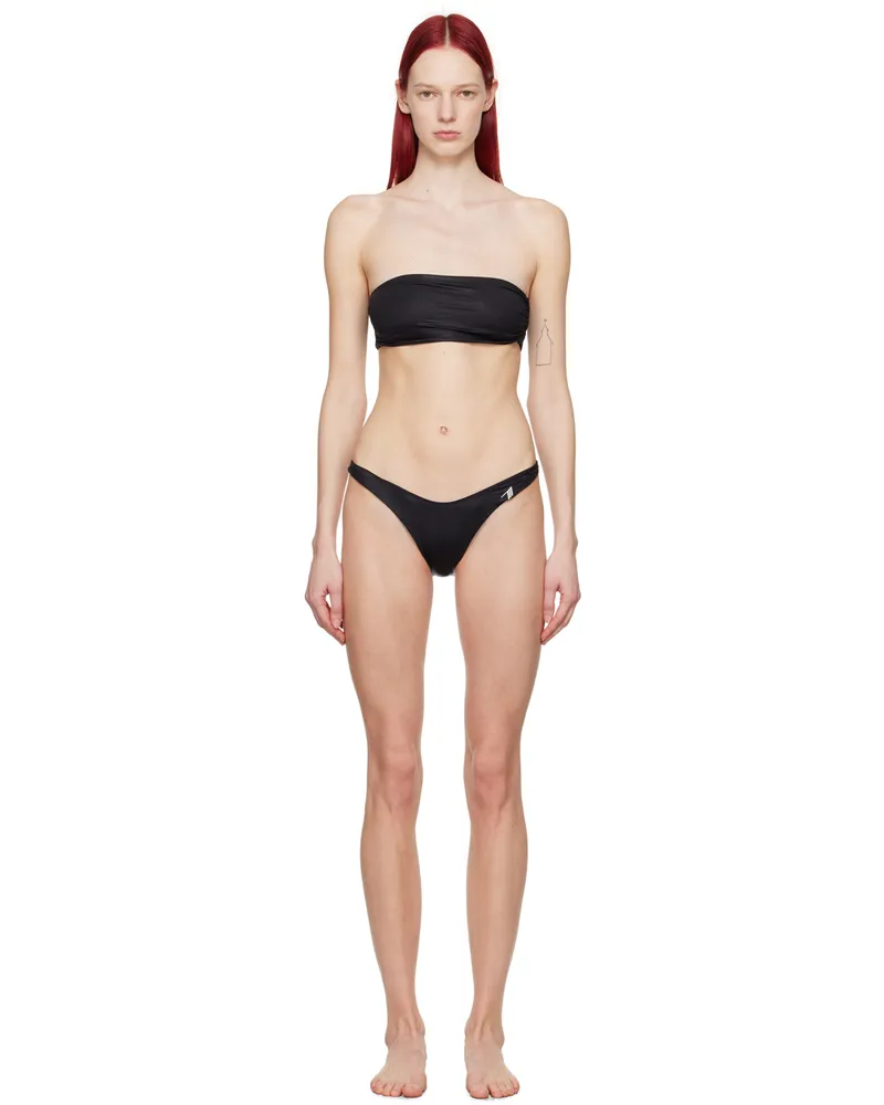 ATTICO Black Strapless Bikini 100