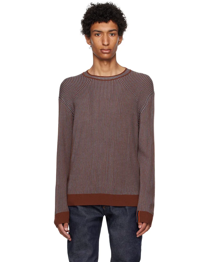 Paul Smith Blue & Brown Crewneck Sweater 26