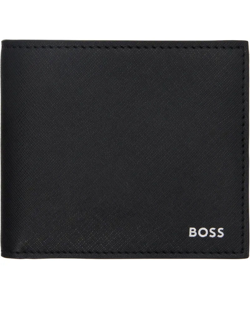 HUGO BOSS Black Bifold Signature Details Wallet 001-black