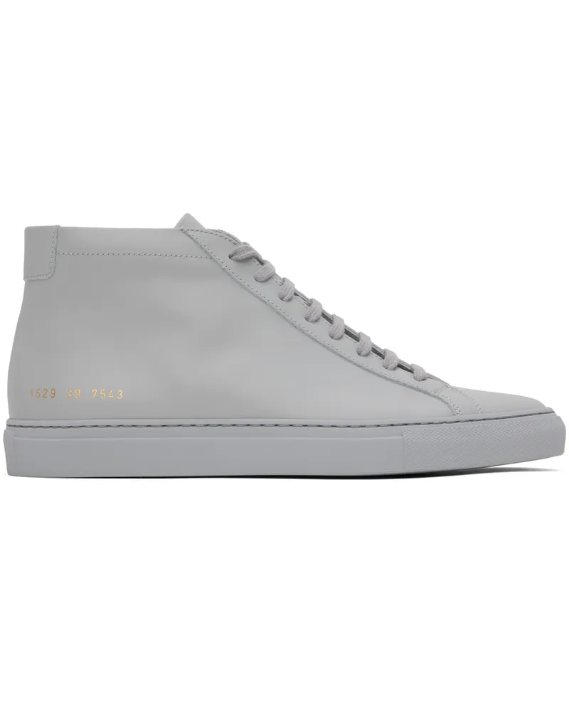 Common Projects Gray Achilles Mid Sneakers 7543
