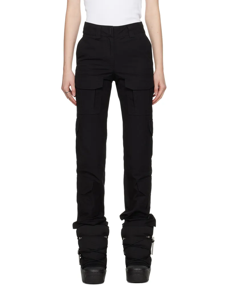 Givenchy Black Bellows Pocket Trousers 001-black