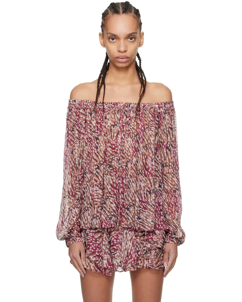 Étoile Isabel Marant Beige & Pink Vutti Blouse 40ry