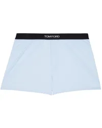 Tom Ford Blue Jacquard Logo Boxers Light