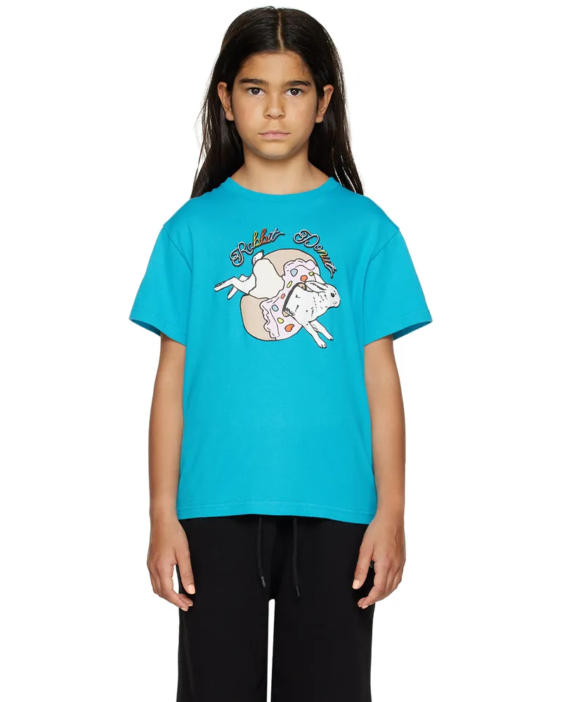Undercover Kids Blue 'Rabbit Donut' T-Shirt Blue