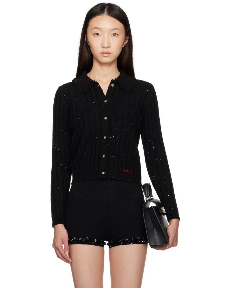 SHUSHU/TONG Black Sequins Cardigan Ba100