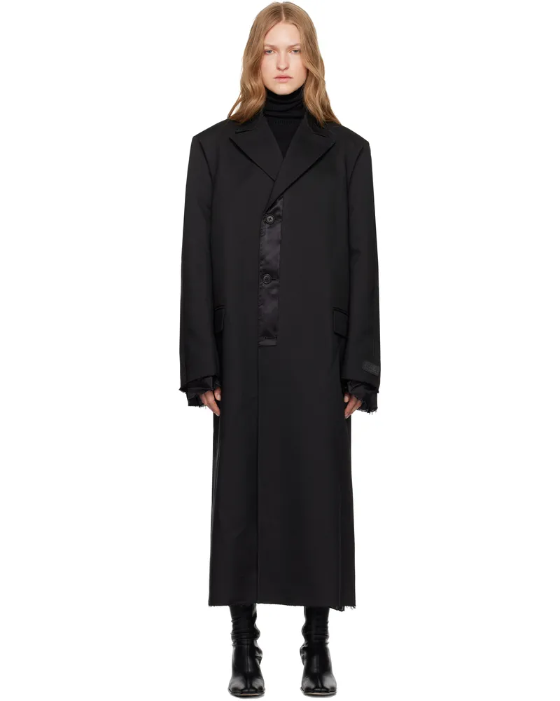 Maison Margiela Black Twill Coat 900