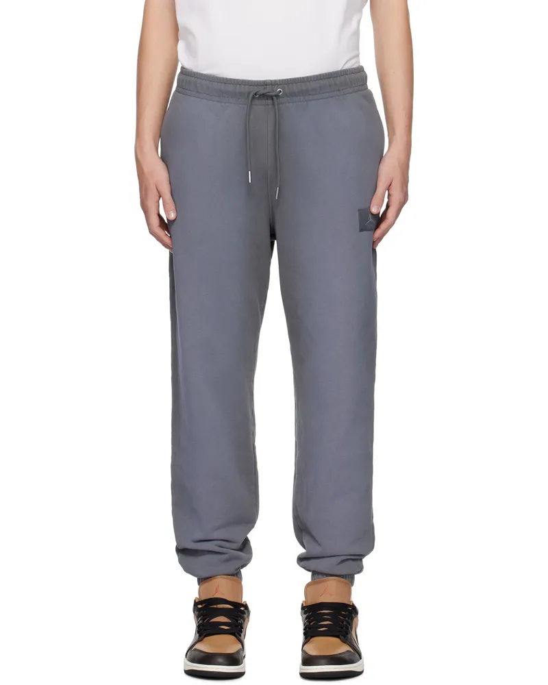 Nike Gray Jordan Flight Fleece Sweatpants Iron